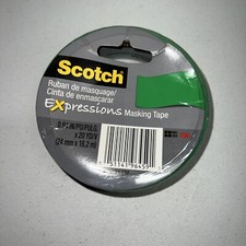 3M Scotch Expressions Masking Tape 0.94in. x 20 yds. - Green - SEALED