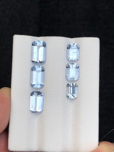 Blue aquamarines natural 5.30 carats - Picture 8 of 10