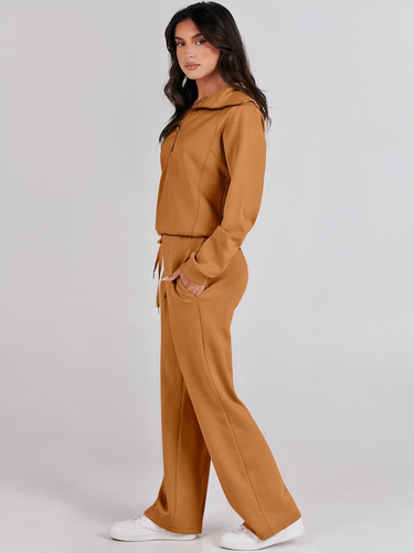 Women 2 Piece Outfits Sweatsuit Oversized Sweatshirt Sweatpants Tracksuit Sweat - Picture 3 of 9