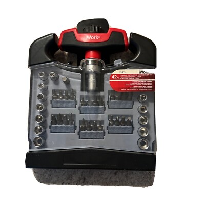 i Work 42 PC T Handle Ratcheting Screwdriver Set