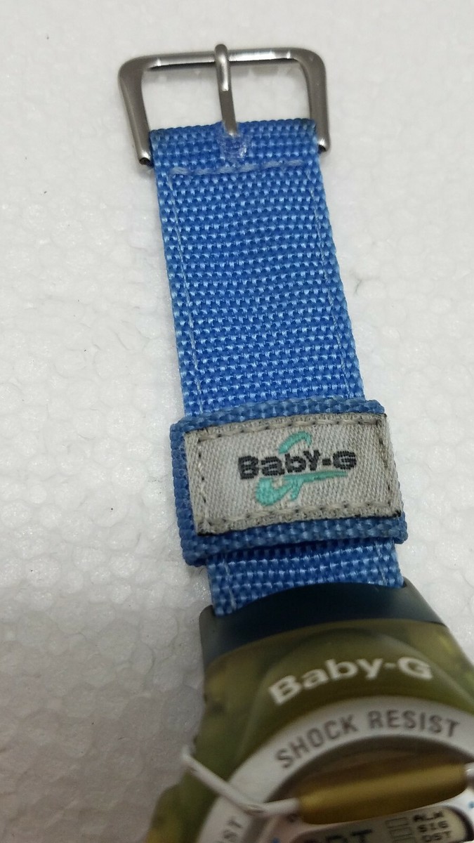 CASIO Baby-G デジタル腕時計 ブルー系 2286 Vintage Casio 2286 BG-164 Baby-G Blue Nylon Strap Digital