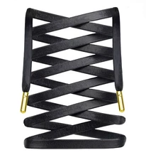 Luxury Authentic Leather Shoelaces Metal Aglet for Air Jordan 1 | Balenciaga