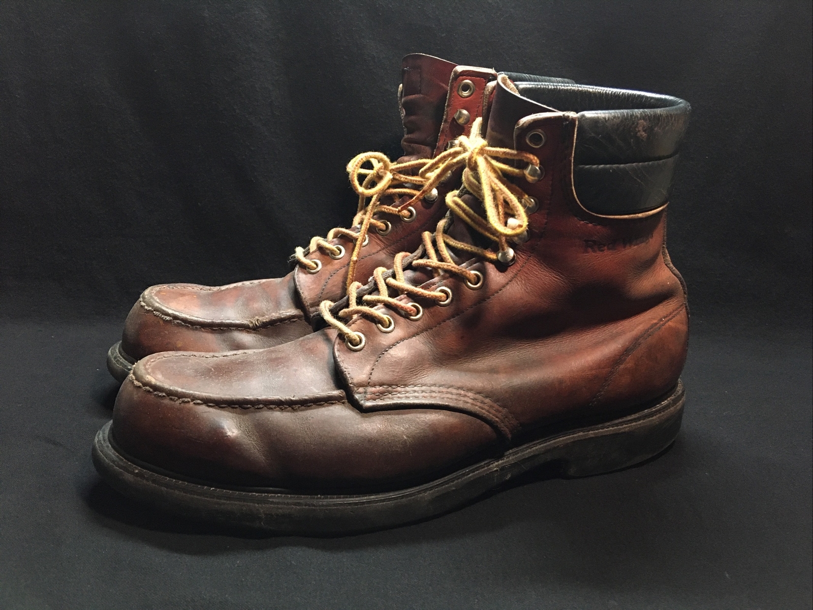 Men's Red Wing SuperSole Moc Toe Work Boots Size 11.5 B 10039