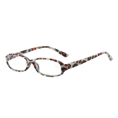 Small Rectangle Flower Anti-blue Light Reading Glasses Spring Hinges Readers