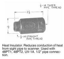 Fireye 35-69 Heat Insulator 1/2” (NEW NO BOX)
