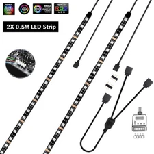 12V 4Pin DIY RGB Gaming LED Strip Light 0.5m 1m 2m For Aura Sync Motherboard PC