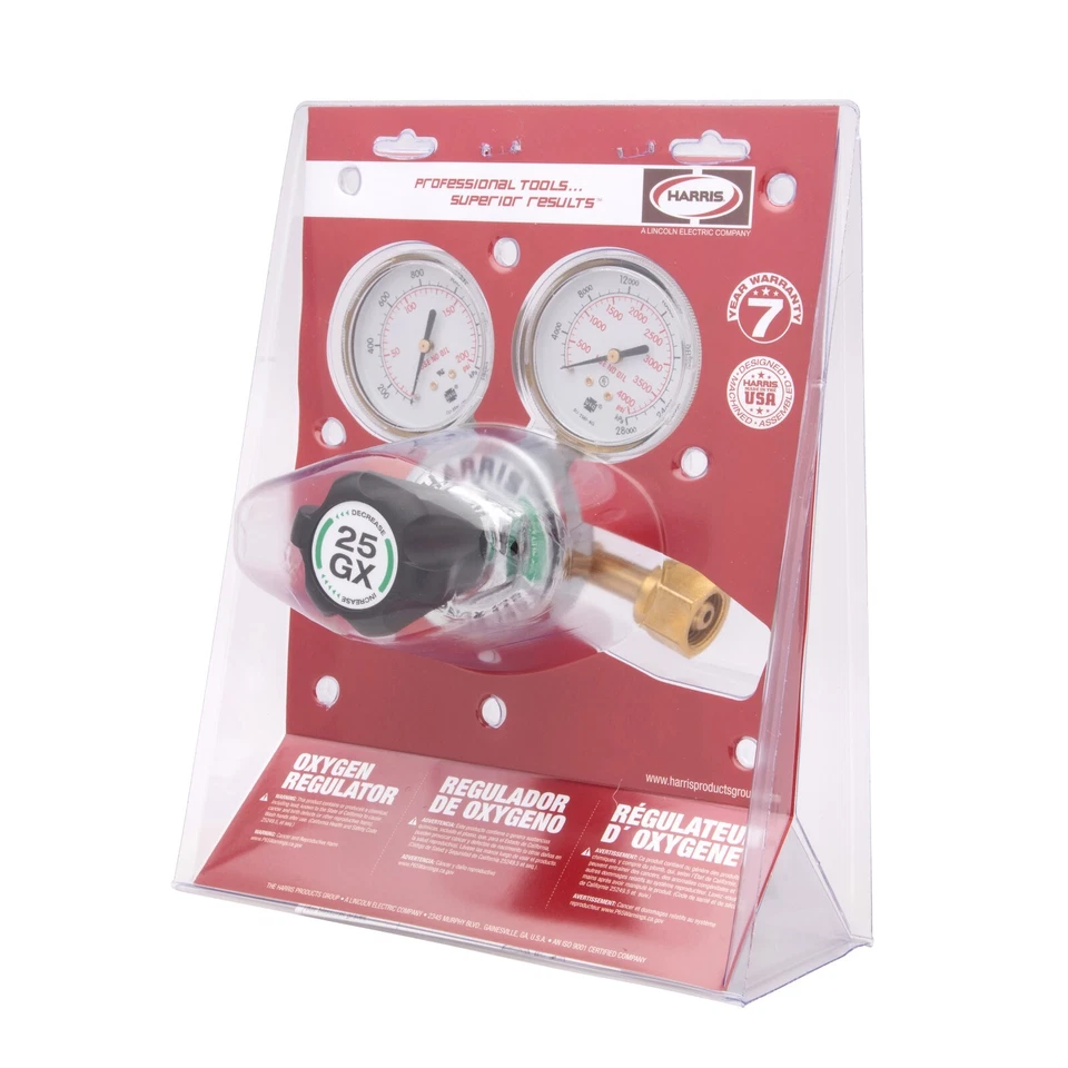 Regulador de oxígeno de una sola etapa Harris modelo 25GX 25GX-145-540 3000681 Foto 2 de 4