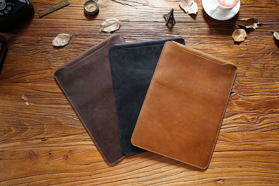 Genuine Leather Card Holder Wallet for Men and Women Slim Minimalist Credit Card - Image 2 of 4
