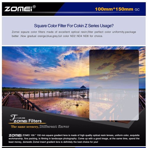 ZOMEI Square Gradual color Filter Red/blue for cokin Z-PRO For Nikon Canon Sony - Picture 5 of 20