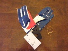 NIKE Vapor Wide receiver gloves NEW red white blue youth large