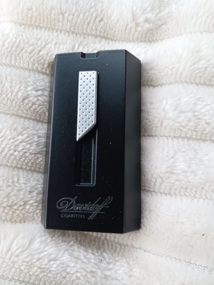 DAVIDOFF CIGARRILLOS PUBLICIDAD METAL NEGRO ENCENDEDOR - ENVÍO GRATUITO Foto 3 de 4