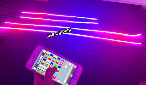 JHB Bluetooth & Remote Chasing 2PCS 4FT+2PCS 6.5FT LED Undercar Strips Lights - Picture 10 of 12
