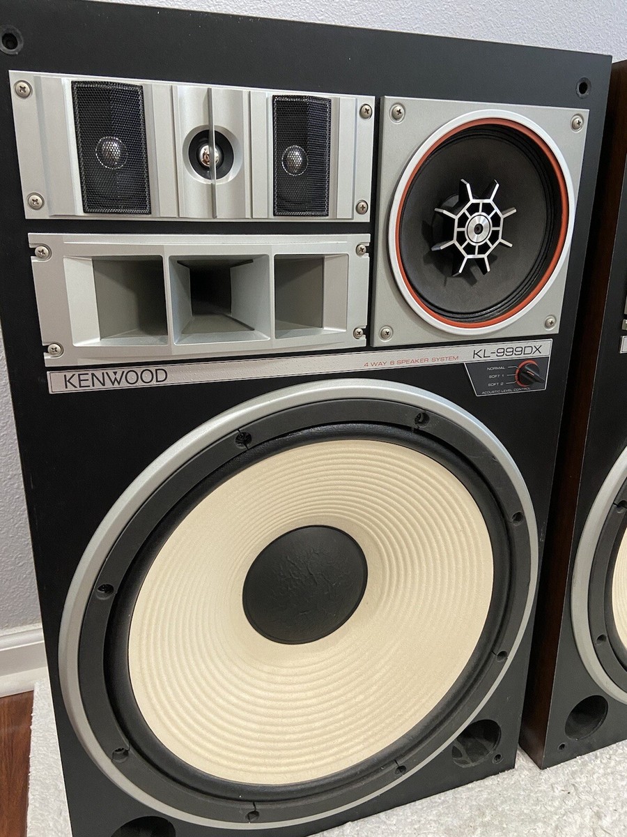 PAIR OF VINTAGE KENWOOD KL-999DX 4 WAY 6 SPEAKER SYSTEM 16