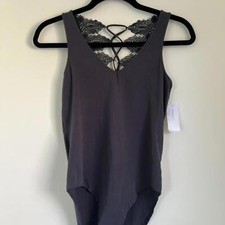 New With Tags American Eagle Grey Bodysuit - Size Small