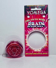 Yomega Brain High Performance Yo-Yo Red Original Packaging Rare Vintage HTF