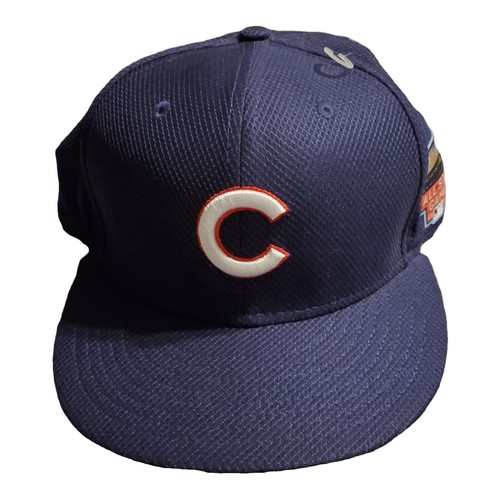 Vintage Chicago Cubs Hat Cap Fitted Mens 6 7/8 Blue MLB  display picture 1