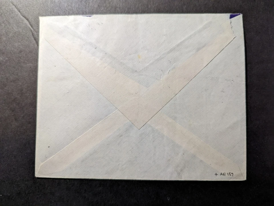 Primera cubierta de vuelo del correo aéreo británico de Nyasalandia 1934 FFC Blantyre a Escocia Foto 2 de 2