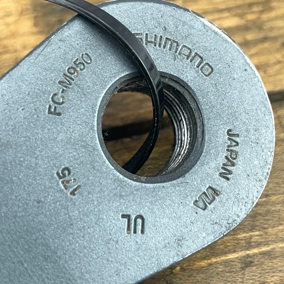 Juego de bielas Shimano XTR FC-M950 175 mm anillos vintage 112 68 triple MTB AT Foto 3 de 4