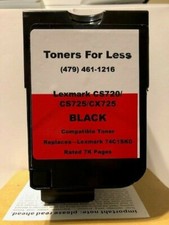 PRICE DROP - Lexmark 74C1HK0 CS720/CS725/CX725 Black Compatible Toner-20K Pages