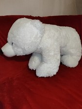 Pl&uuml;schtier Eisb&auml;r L&auml;nge 78 cm,H&ouml;he 47 cm,Tiefe 37 cm (neuwertig) P 121