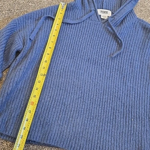 UNDERCOVER Felpa con cappuccio rosa Victoria's Secret donna blu acrilico a costine taglia L