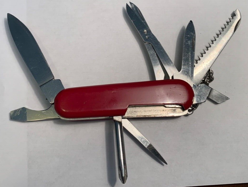 Wenger Swiss Army Knife Red Handyman Dog Leg Z Opener 85mm