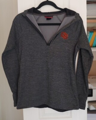 Coloseum Fleece Lined Dri-Fit Hooded Half Zip Pullover. Oregon State. Sz S. B8