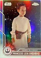 2023 Topps Chrome Star Wars Princess Leia Organa 17 Refractor