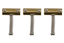 Brass Bridge Saddles for 3-saddle Vintage Fender Telecaster/Tele BP-0537-008