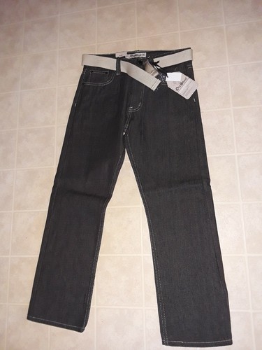 OLD SKOOL RAW BLACK JEANS BOYS SZ 14 NEW
