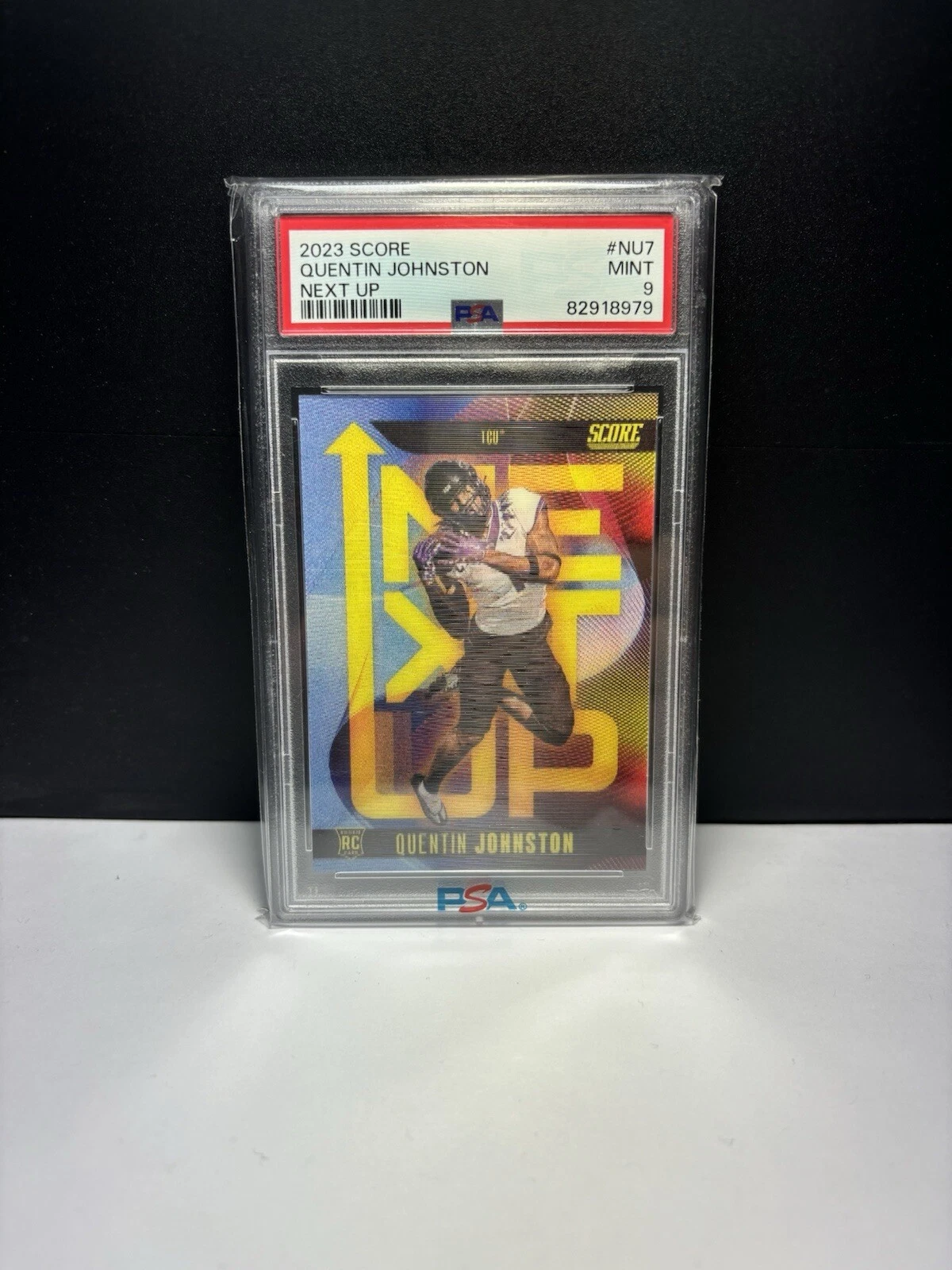 Quentin Johnston Panini Score Next Up #NU7 Base