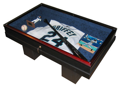COFFEE TABLE -  SPORTS DISPLAY CASE - THE WORKMANSHIP IS SECOND TO NONE!