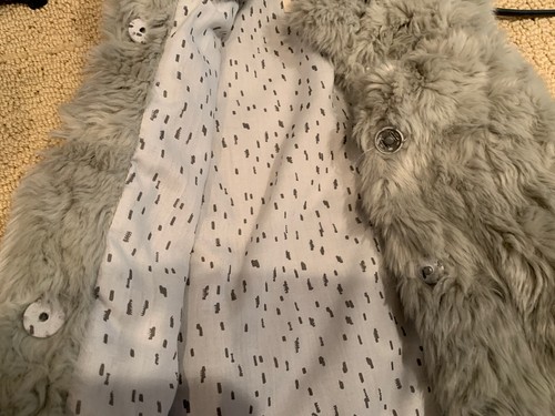 ZARA Girls Faux Fur Gray Vest - Size 8/9 - Picture 3 of 4