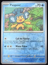 Pokemon TCG Panpour 041/182 2023 Paradox Rift Reverse Holo Common Card - LP
