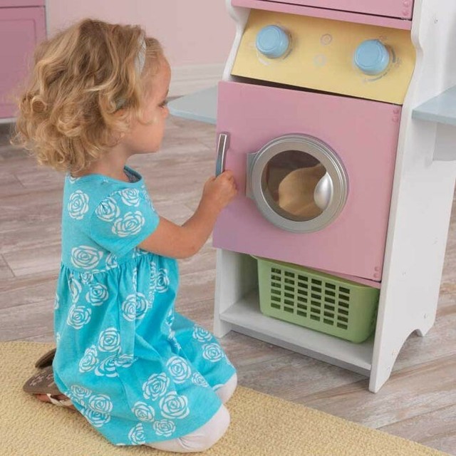 kidkraft washer and dryer espresso