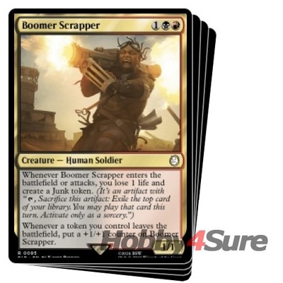 Boomer Scrapper X4 M/NM Magic: The Gathering MTG Universes Beyond: Fallout