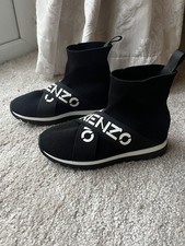 Unisex  Kenzo Flyknit  High Tops Childs Trainers Size UK 10 BNWOT genuine