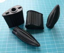 Teardrop pedals & torpedo/bullet grips for 1950's tricycle - READ DESCRIPTION