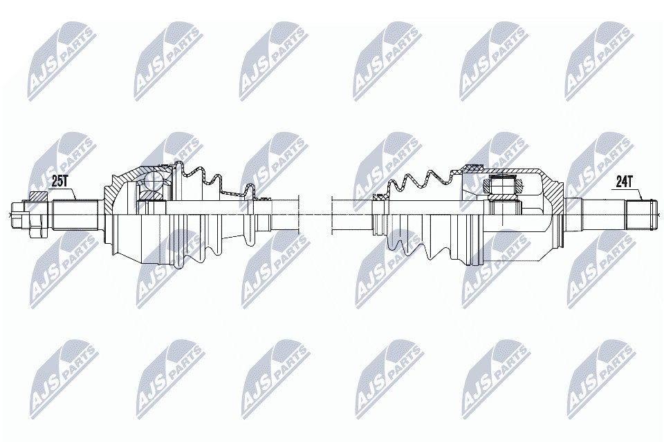 N.T.Y. NPW-FT-021.NTY Drive Shaft for ALFA ROMEO,FIAT,LANCIA