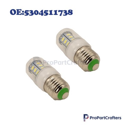 2x LED Refrigerator Light Corn Bulb E27 3.5W For Frigidaire Kenmore 5304511738