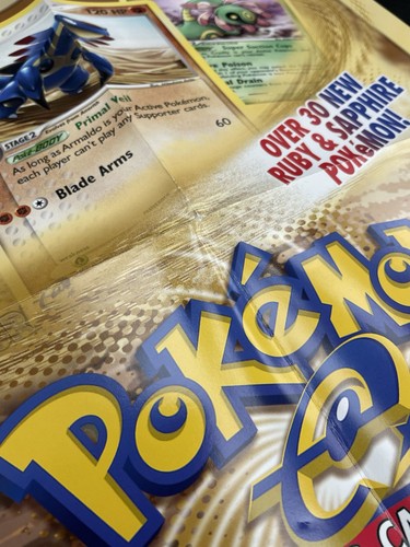Pokemon 2003 Ex Sandstorm TCG Dealer Promo Poster 17" x 22", Nintendo, Used - Picture 8 of 10