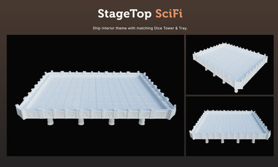 StageTop: 3D gedrucktes modulares Gaming Board/Tisch - Sci-Fi Version