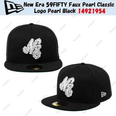 New Era 59FIFTY Faux Pearl Classic Logo Pearl Black 14921954