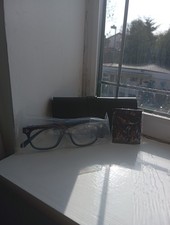 Chrome Hearts Black/Silver Glasses Anti-Blue Light Protective Pouch Included