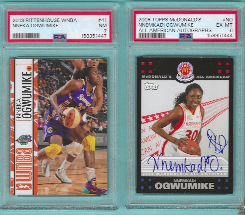 Lot PSA Nnekke Ogwumike Auto Rookie 2d Year High School