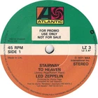 Led Zeppelin Stairway To Heaven 7" vinyl UK Atlantic 1990 promo with solid label