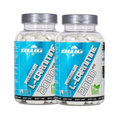 (129,95 EUR/kg) BWG / BODY LINE / Premium L-Carnitine 2000 - Doppelpack