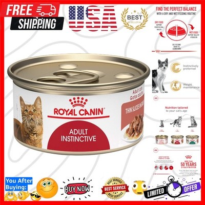 Feline Health Nutrition Adult Instinctive Adult Thin Slices in Gravy Cat Food...