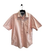 Vintage Y2K Tommy Hilfiger Button Down Shirt Embroidered Crest Preppy Size Large