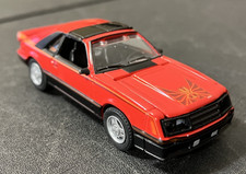 Red 1981 Ford Mustang Cobra - Greenlight GL Muscle 1:64 Diecast - MINT
